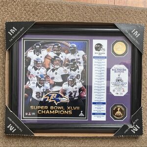 NFL Ravens Super Bowl XLVII Champions Framed Photo